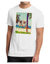 Lifeguard Station Watercolor Men's Sublimate Tee-TooLoud-White-Small-Davson Sales