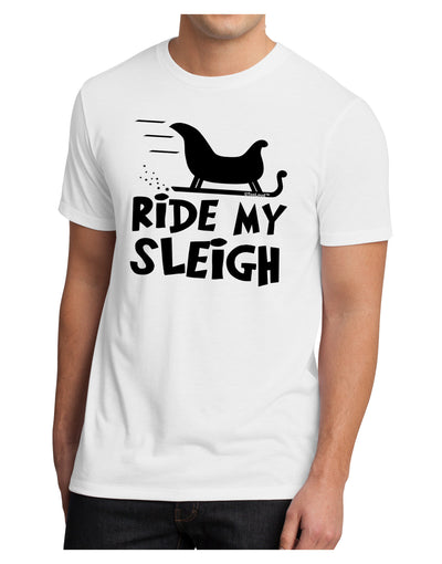 Ride My Sleigh BnW Men's Sublimate Tee-TooLoud-White-Small-Davson Sales