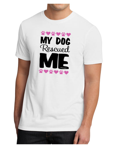 My Dog Rescued Me Men's Sublimate Tee-TooLoud-White-Small-Davson Sales