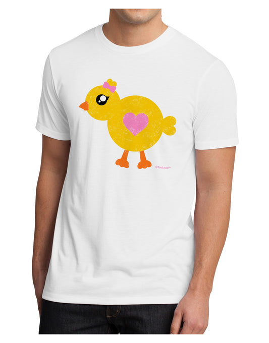 Cute Chick with Bow - Crayon Style Drawing Men's Sublimate Tee by TooLoud-TooLoud-White-Small-Davson Sales