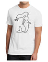 Mermaid Outline Men's Sublimate Tee-TooLoud-White-Small-Davson Sales