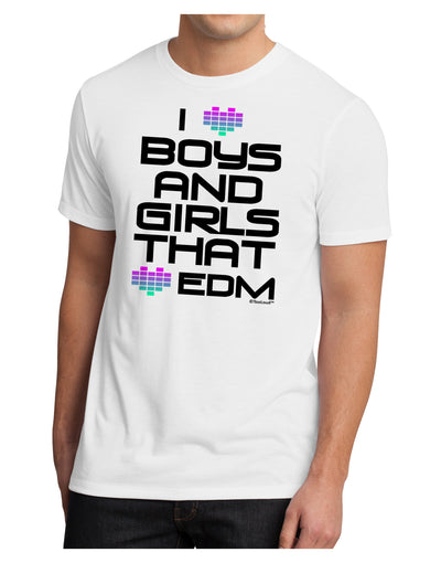 I Heart Boys and Girls That Heart EDM Men's Sublimate Tee-TooLoud-White-Small-Davson Sales