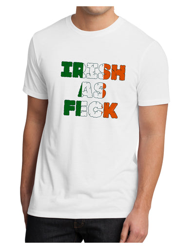 Irish As Feck Funny Men's Sublimate Tee by TooLoud-Clothing-TooLoud-White-Small-Davson Sales