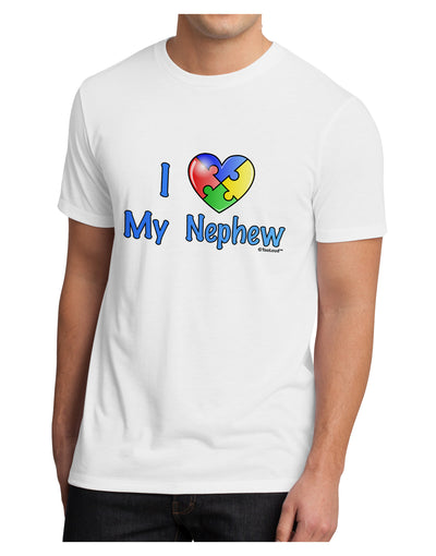 I Heart My Nephew - Autism Awareness Men's Sublimate Tee by TooLoud-TooLoud-White-Small-Davson Sales