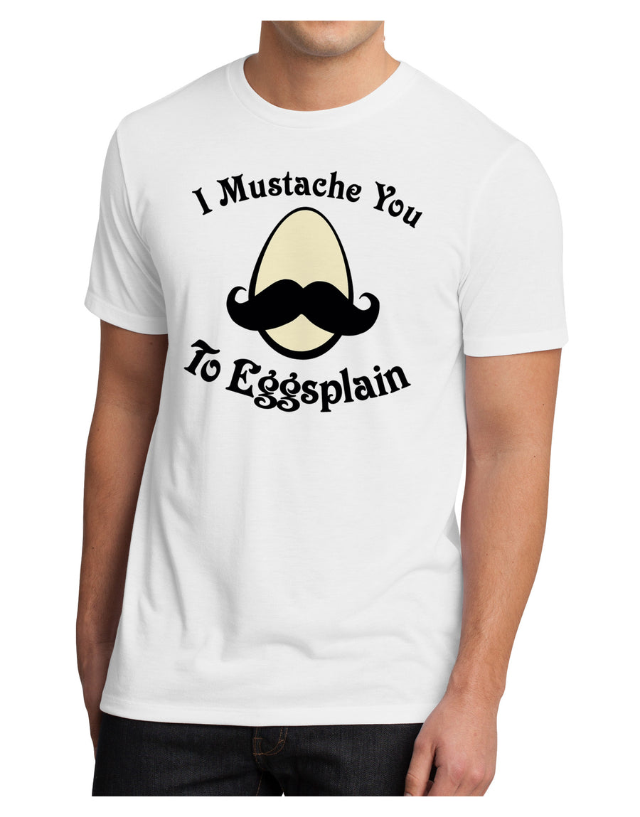 I Mustache You To Eggsplain Men's Sublimate Tee-TooLoud-White-Small-Davson Sales