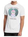 Personalized My First Christmas Snowbaby Girl Men's Sublimate Tee-TooLoud-White-Small-Davson Sales