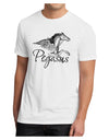 Pegasus Illustration Men's Sublimate Tee-TooLoud-White-Small-Davson Sales