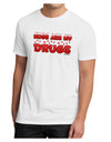 Hugs Are My Drugs Men's Sublimate Tee-TooLoud-White-Small-Davson Sales