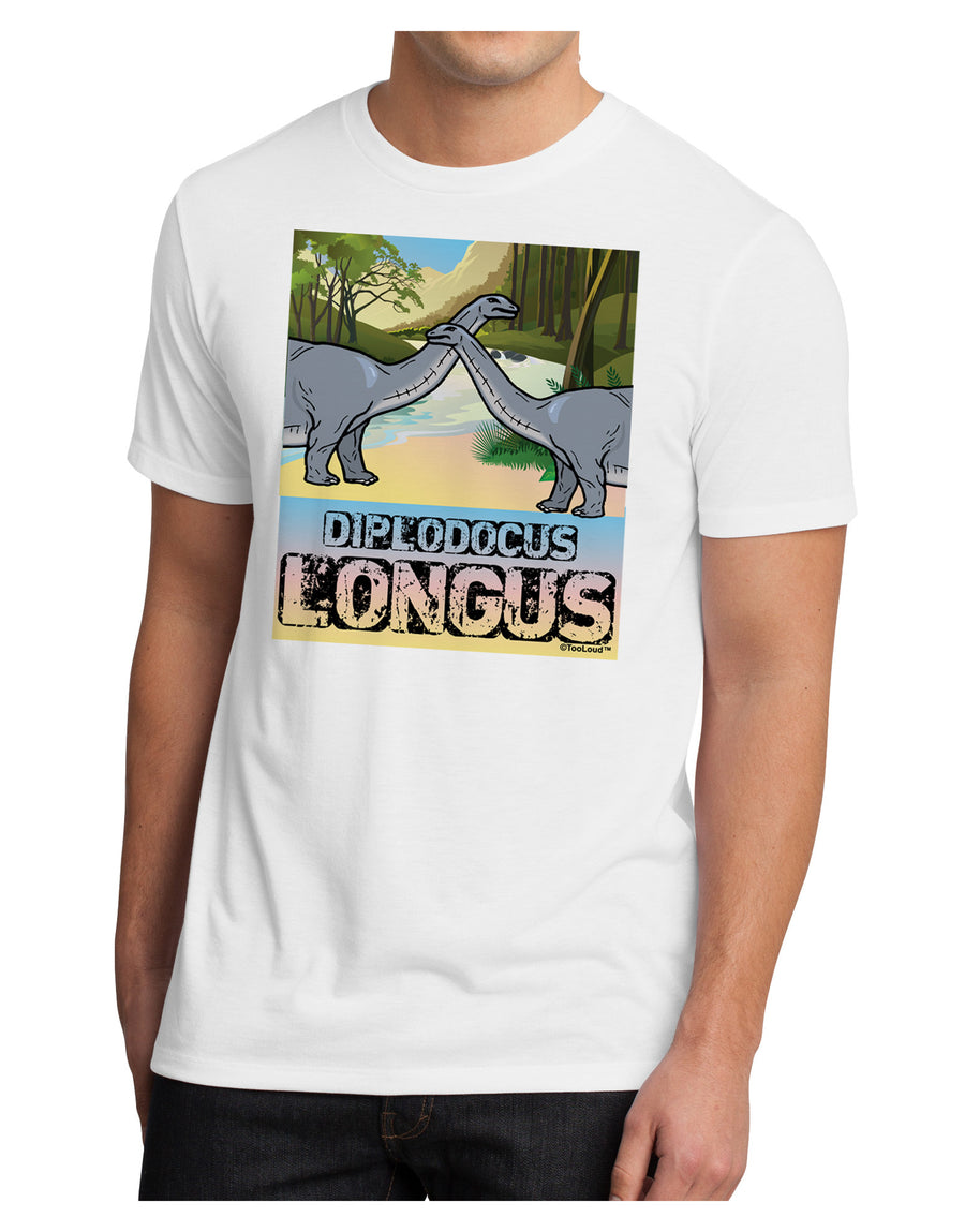 Diplodocus Longus - With Name Men's Sublimate Tee-TooLoud-White-Small-Davson Sales