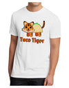 Cute Taco Tiger Text Men's Sublimate Tee-TooLoud-White-Small-Davson Sales