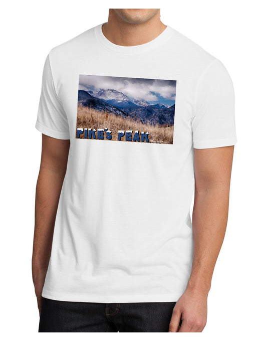 Pikes Peak CO Mountains Text Men's Sublimate Tee by TooLoud-TooLoud-White-Small-Davson Sales