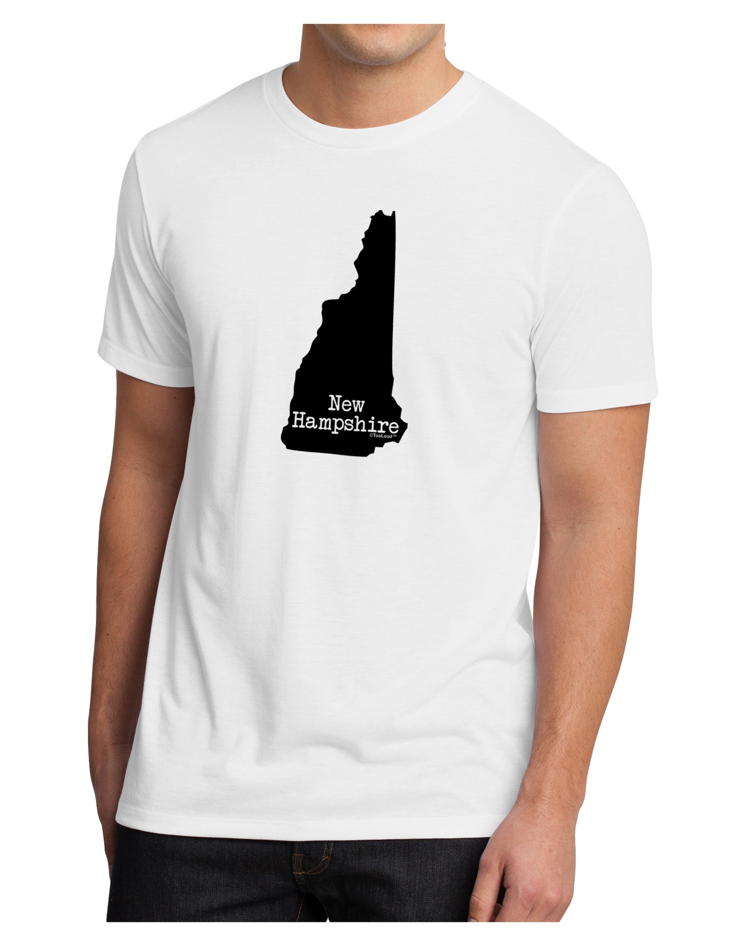 New Hampshire - United States Shape Men's Sublimate Tee by TooLoud-TooLoud-White-Small-Davson Sales