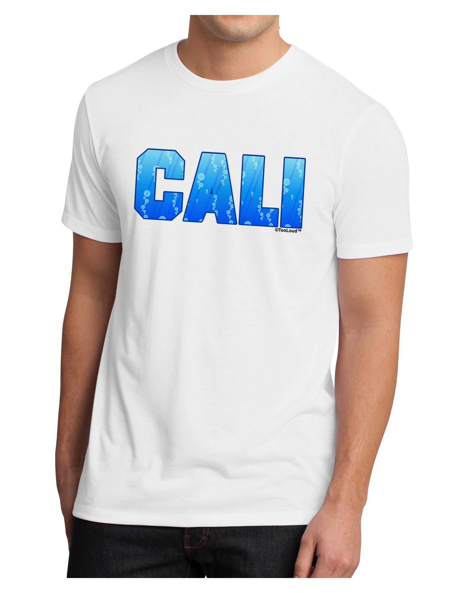 Cali Ocean Bubbles Men's Sublimate Tee by TooLoud-TooLoud-White-Small-Davson Sales