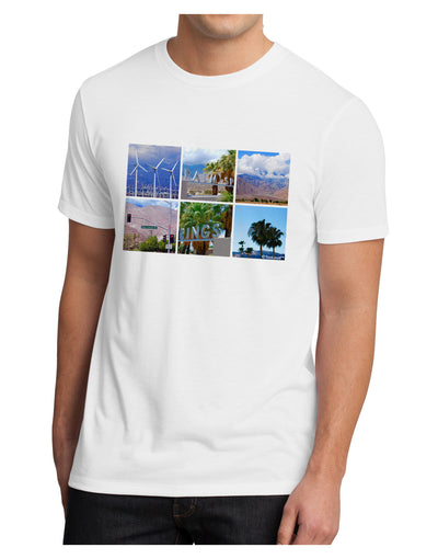 Palm Springs Square Collage Men's Sublimate Tee-TooLoud-White-Small-Davson Sales