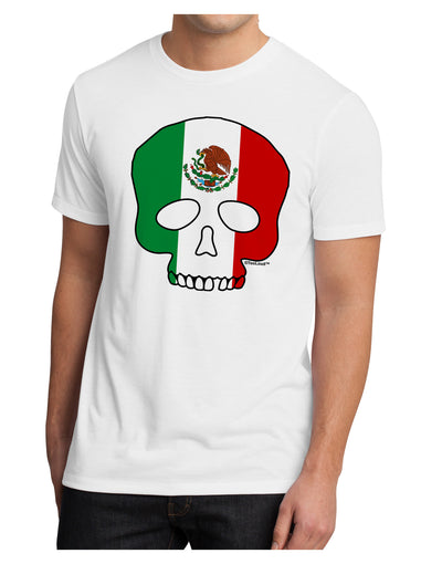 Skull Flag Mexico Men's Sublimate Tee-TooLoud-White-Small-Davson Sales