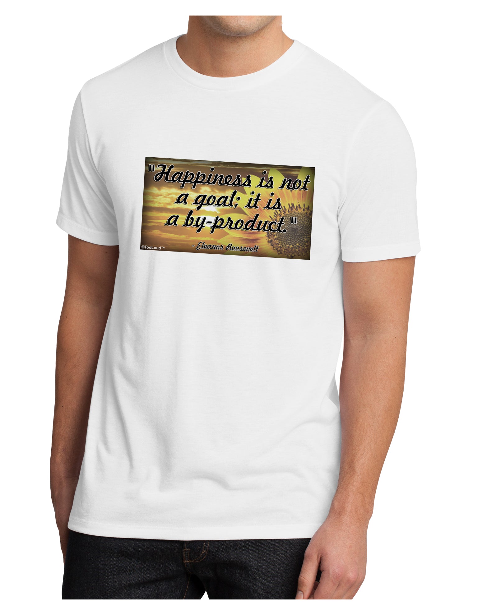 Happiness Is Not A Goal Men's Sublimate Tee by TooLoud-TooLoud-White-Small-Davson Sales