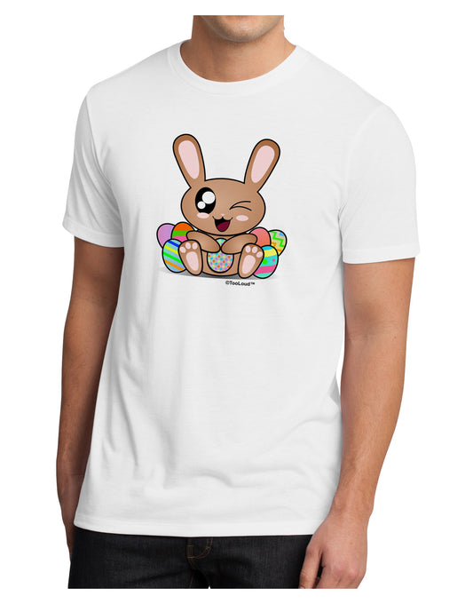 Cute Bunny with Eggs Men's Sublimate Tee-TooLoud-White-Small-Davson Sales