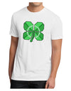 Pixel Four Leaf Clover Men's Sublimate Tee-TooLoud-White-Small-Davson Sales