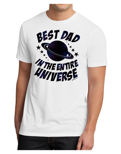 Best Dad in the Entire Universe - Galaxy Print Men's Sublimate Tee-TooLoud-White-Small-Davson Sales