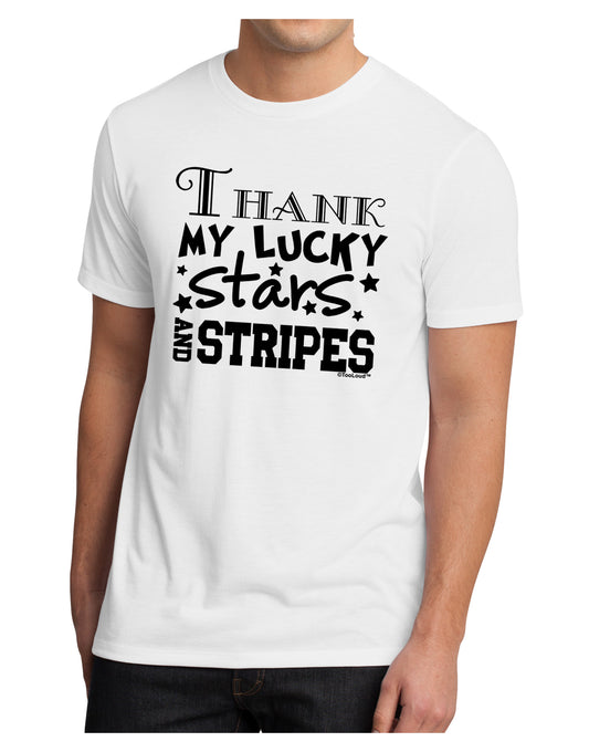 Thank My Lucky Stars and Stripes Men's Sublimate Tee by TooLoud-TooLoud-White-Small-Davson Sales