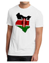 Kenya Flag Silhouette Men's Sublimate Tee-TooLoud-White-Small-Davson Sales