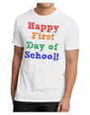 Happy First Day of School Men's Sublimate Tee-TooLoud-White-Small-Davson Sales