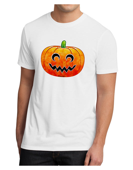 Jack-O-Lantern Watercolor Men's Sublimate Tee-TooLoud-White-Small-Davson Sales