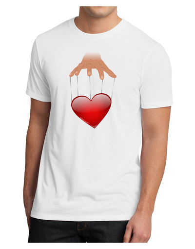 Heart on Puppet Strings Men's Sublimate Tee-TooLoud-White-Small-Davson Sales