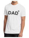 Dad Cubed - Dad of Three Men's Sublimate Tee-TooLoud-White-Small-Davson Sales