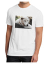 Laying White Wolf Men's Sublimate Tee-TooLoud-White-Small-Davson Sales