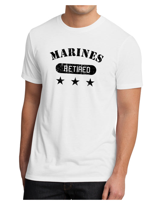 Retired Marines Men's Sublimate Tee-TooLoud-White-Small-Davson Sales