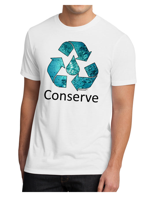 Water Conservation Text Men's Sublimate Tee by TooLoud-TooLoud-White-Small-Davson Sales