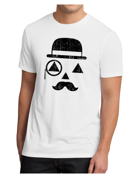 Gentleman Pumpkin Distressed Men's Sublimate Tee-TooLoud-White-Small-Davson Sales