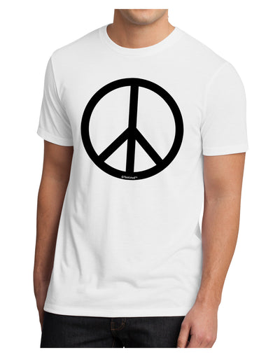 Peace Sign Symbol Men's Sublimate Tee-TooLoud-White-Small-Davson Sales