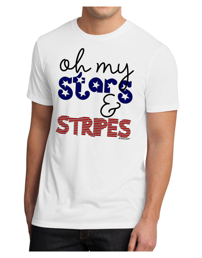 Oh My Stars and Stripes - Patriotic Design Men's Sublimate Tee-TooLoud-White-Small-Davson Sales