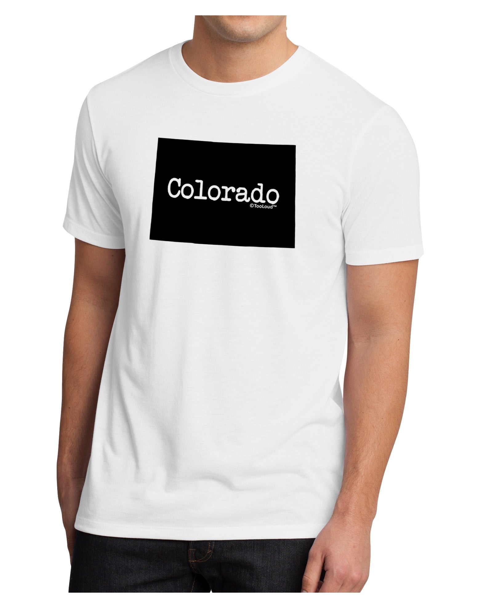 Colorado - United States Shape Men's Sublimate Tee by TooLoud-TooLoud-White-Small-Davson Sales