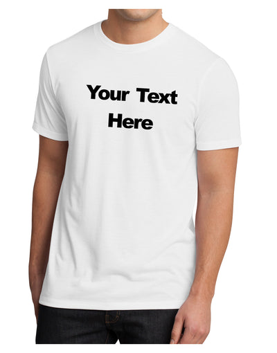 Enter Your Own Words Customized Text Men's Sublimate Tee-TooLoud-White-Small-Davson Sales