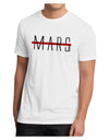 Planet Mars Text Only Men's Sublimate Tee-TooLoud-White-Small-Davson Sales