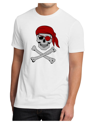 Pirate Skull Men's Sublimate Tee-TooLoud-White-Small-Davson Sales