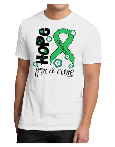 Hope for a Cure - Light Green Ribbon Celiac Disease - Flowers Men's Sublimate Tee-TooLoud-White-Small-Davson Sales