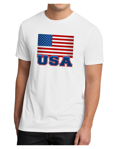 USA Flag Men's Sublimate Tee by TooLoud-TooLoud-White-Small-Davson Sales