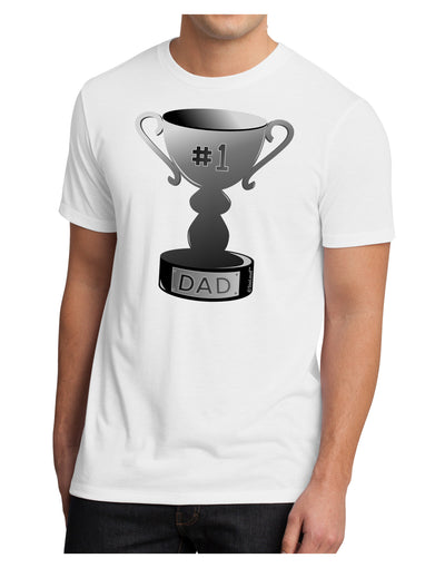 Number One Dad Trophy - Grayscale Men's Sublimate Tee-TooLoud-White-Small-Davson Sales