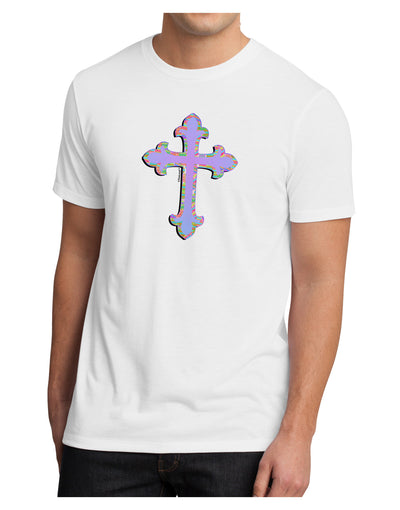 Easter Color Cross Men's Sublimate Tee-TooLoud-White-Small-Davson Sales