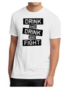 Drink and Drink and Fight Men's Sublimate Tee-TooLoud-White-Small-Davson Sales