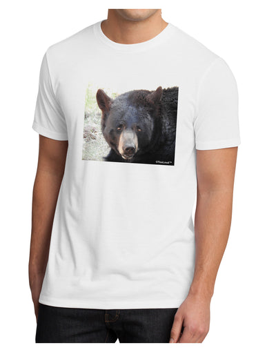 Staring Black Bear Men's Sublimate Tee-TooLoud-White-Small-Davson Sales