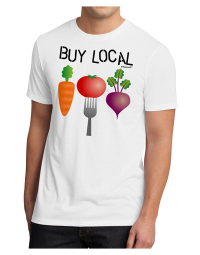 Buy Local - Vegetables Design Men's Sublimate Tee-TooLoud-White-Small-Davson Sales