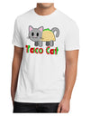 Cute Taco Cat Design Text Men's Sublimate Tee by TooLoud-TooLoud-White-Small-Davson Sales