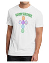 Happy Easter Egg Cross Faux Applique Men's Sublimate Tee-TooLoud-White-Small-Davson Sales