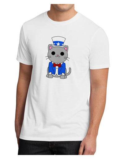 Patriotic Cat Men's Sublimate Tee by TooLoud-TooLoud-White-Small-Davson Sales