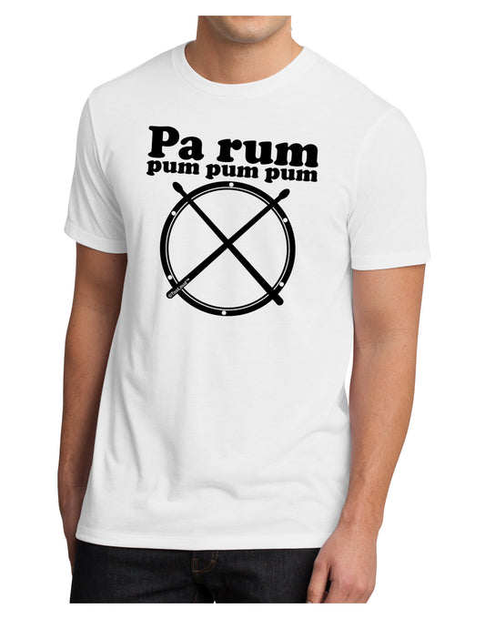 Pa Rum Pum Pum Pum BnW Men's Sublimate Tee-TooLoud-White-Small-Davson Sales